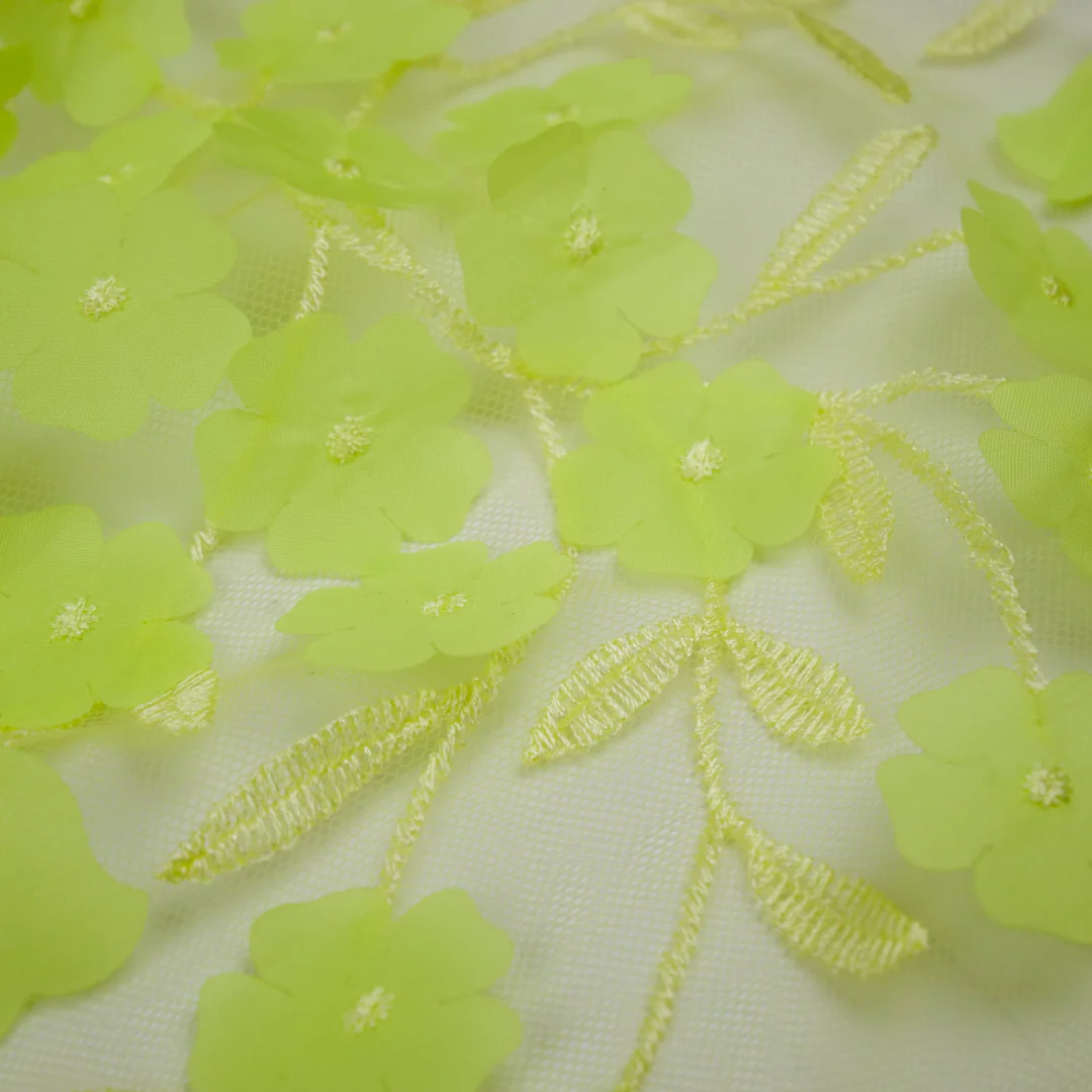 PRINCESS CHARLOTTE - EMBROIDERED MESH-FLOWER - Image 3
