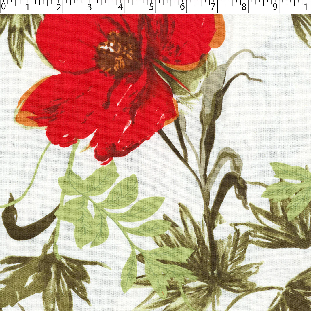 SAN PAULO RAYON/LINEN BLEND PRINTS - LARGE FLORAL