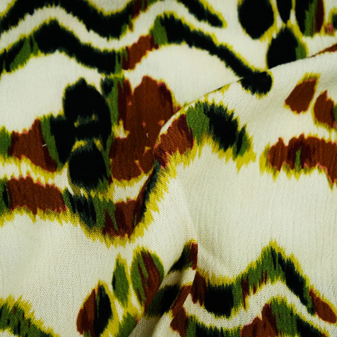 SAVANNAH - RAYON CRINKLE PRINTS - ABSTRACT BATIK - Image 2