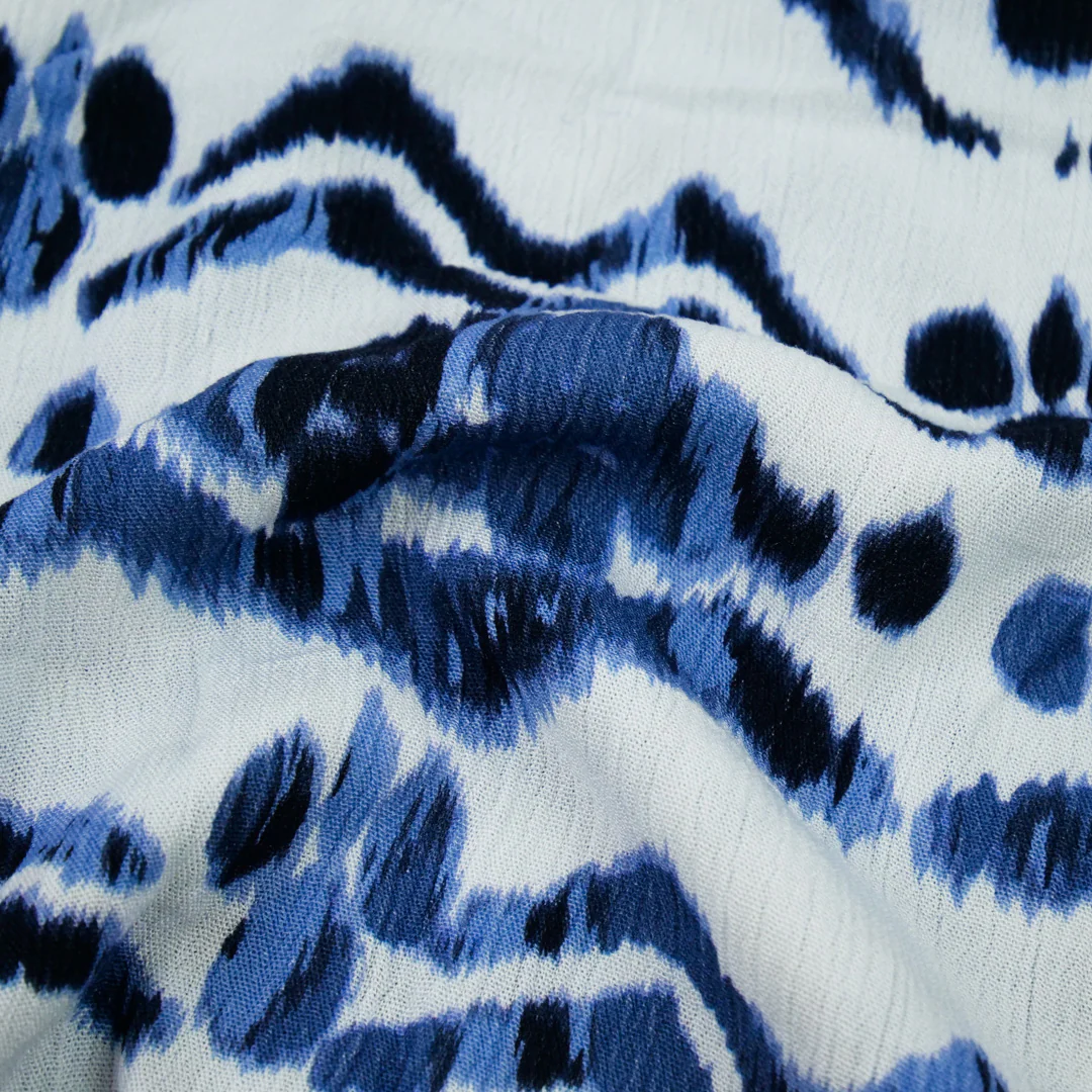 SAVANNAH - RAYON CRINKLE PRINTS - ABSTRACT BATIK - Image 2