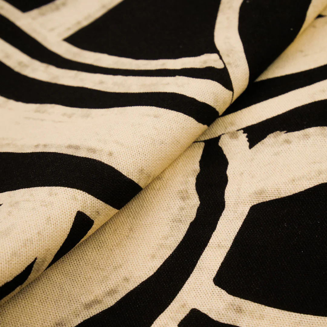 SAVANNAH - RAYON LINEN PRINTS - MONTONE SWIRL - Image 2