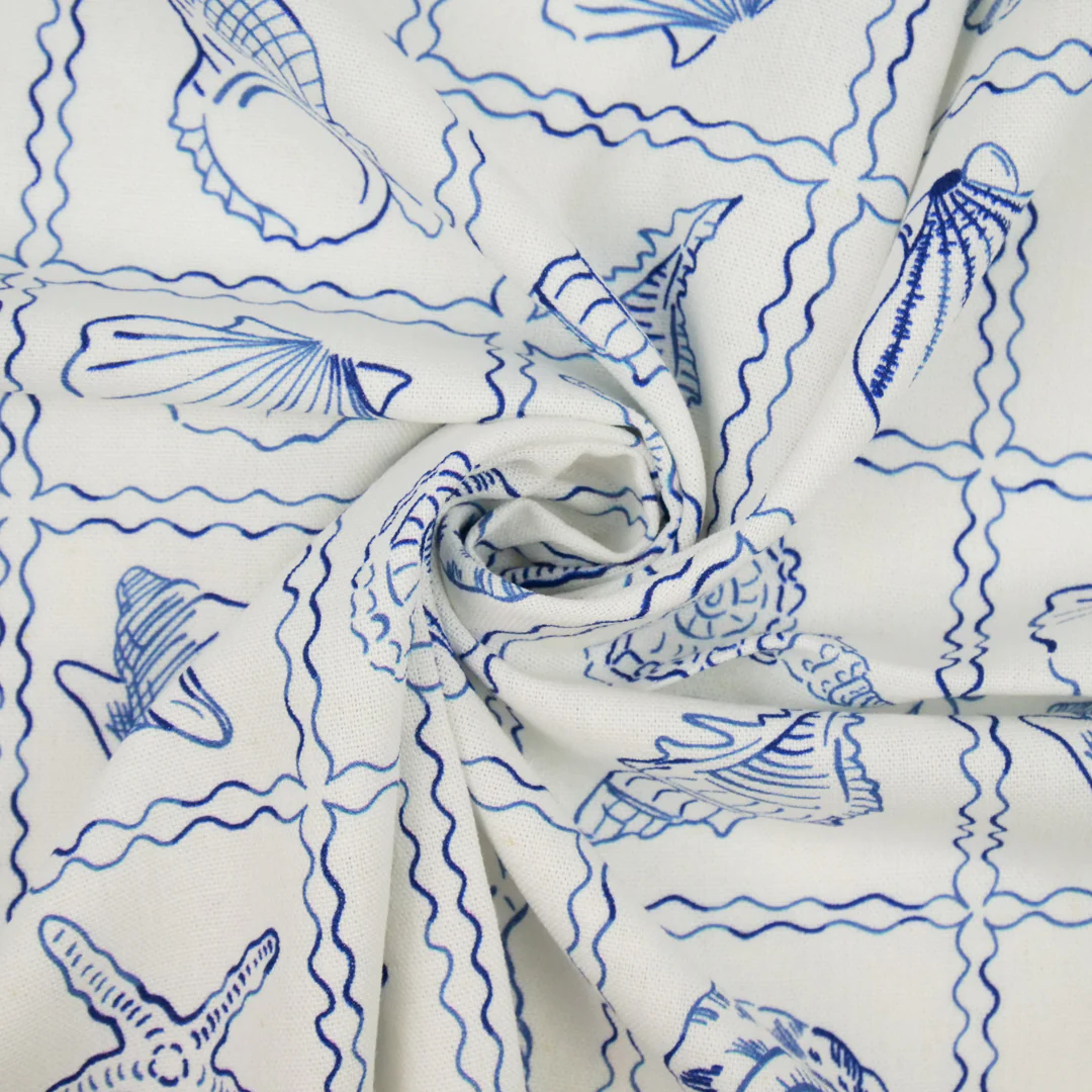 SUMMER ESSENTIALS - RAYON LINEN PRINTS - SEASHELL - Image 3