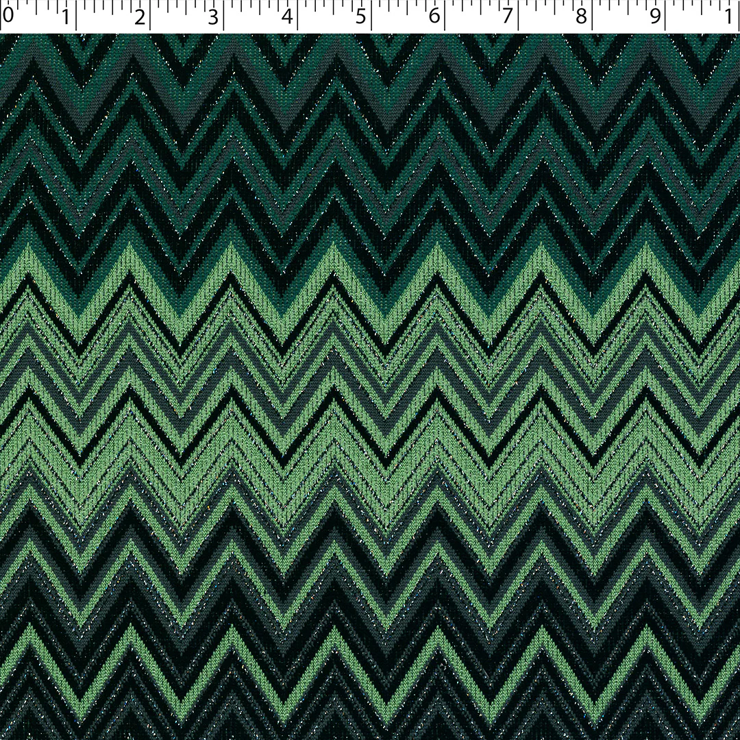 VERDE - CHEVRON KNIT PRINT