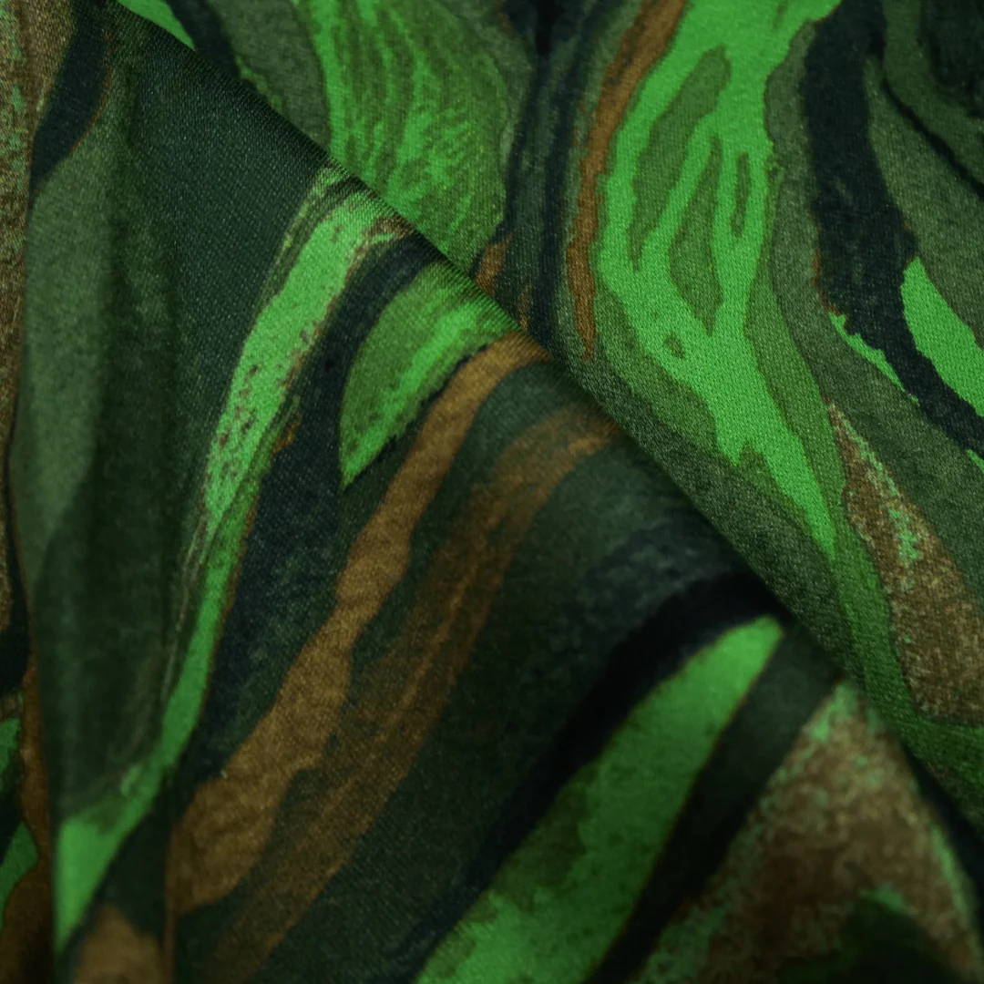 VERDE - RAYON SATIN PRINTS - MARBLE SWIRL - Image 3