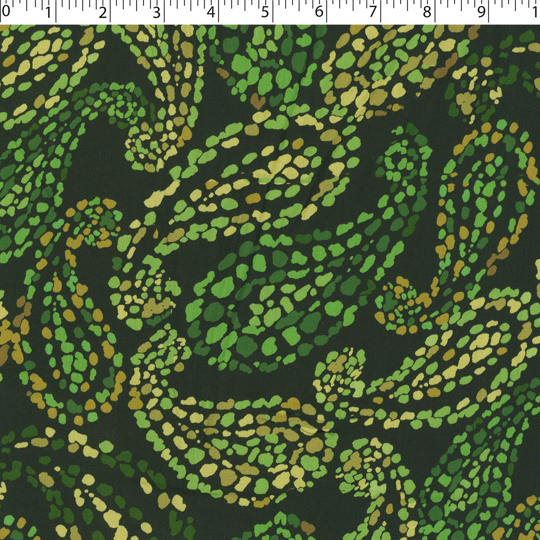 VERDE - RAYON SATIN PRINTS - PAISLEY